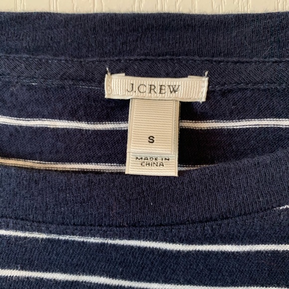 J. Crew Striped 3/4” Sleeve Top - Picture 2 of 8